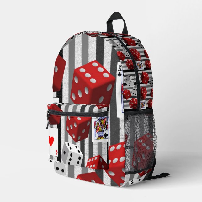Druck Ausschneiden der Beutel Würfel Ace Bedruckter Rucksack (Rückseitige Ecke Rechts)