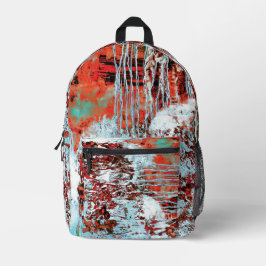 Druck-Cut-Näh-Tasche – Corrosion Pulse Bedruckter Rucksack