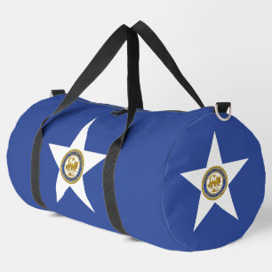 Druck-Cut-Näh-Tasche mit der Flagge von Houston, T Duffle Bag