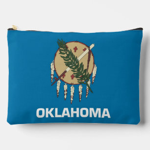 Druck-Cut-Näh-Tasche mit der Flagge von Oklahoma,  Zubehörtasche