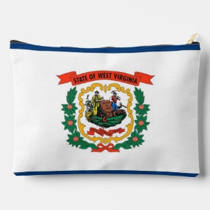 Druck-Cut-Näh-Tasche mit der Flagge von West Virgi Zubehörtasche