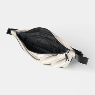 Druck Cut Sew Bag Beige Bauchtasche