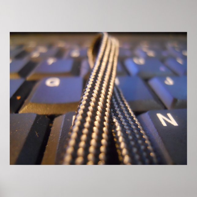 Druck der Computertastatur Poster (Vorne)
