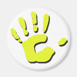 Druck des Kindes Hand Magnet