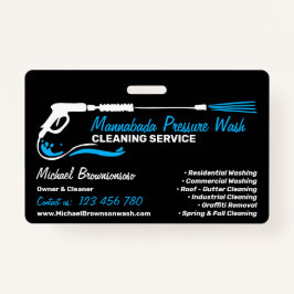 Druck des schwarzen Auto Power waschen Wash CLEANI Ausweis