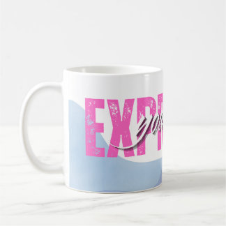 Drück dich aus kaffeetasse