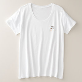 Drück dich aus – Lustiger lächelnder Kaffee-Tee Große Größe T-Shirt