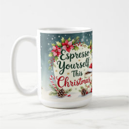 Drück dich dieses Weihnachten aus Kaffeetasse