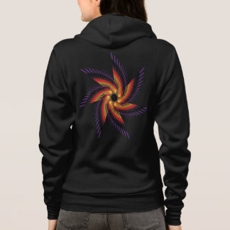 Druck Flora Frauen Hoodie
