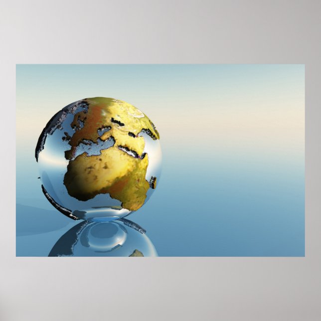 DRUCK FÜR EUROPA UND AFRIKA POSTER (Vorne)