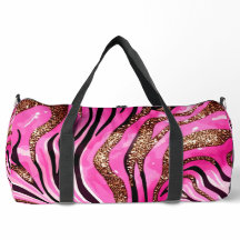 Druck in Rosa und Gold