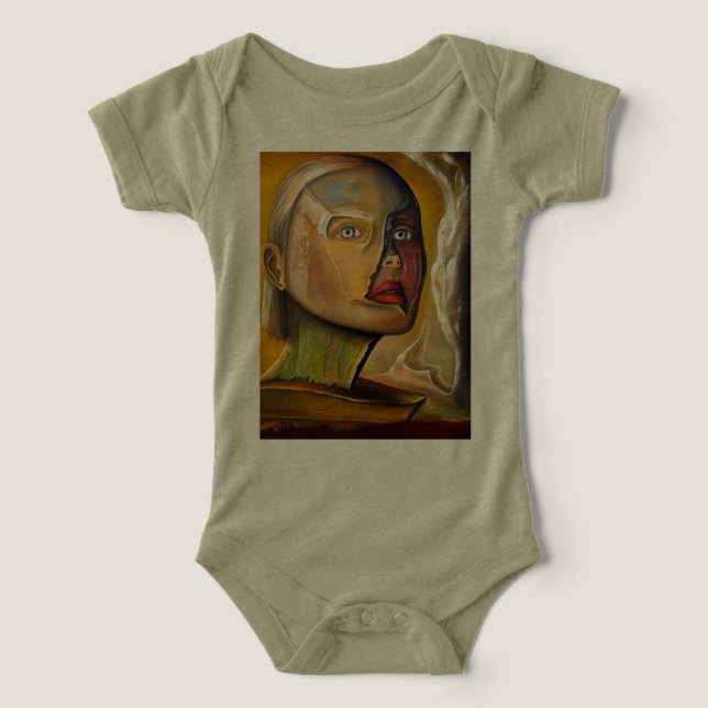 Druck Infant Tri-Blend Overall (Design Vorderseite)