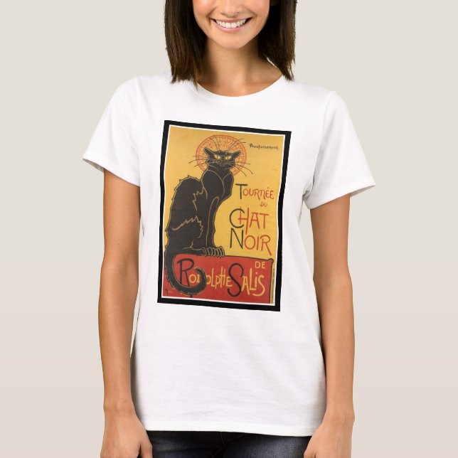 DRUCK LE CHAT NOIR T-Shirt (Vorderseite)