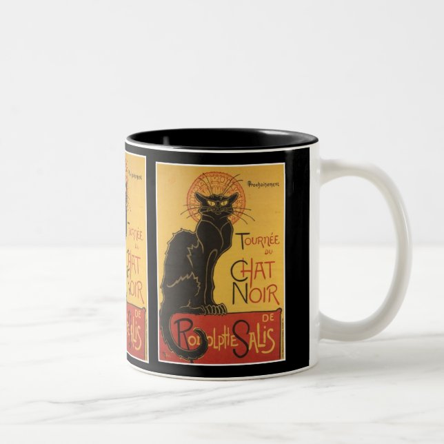 DRUCK LE CHAT NOIR ZWEIFARBIGE TASSE (Rechts)