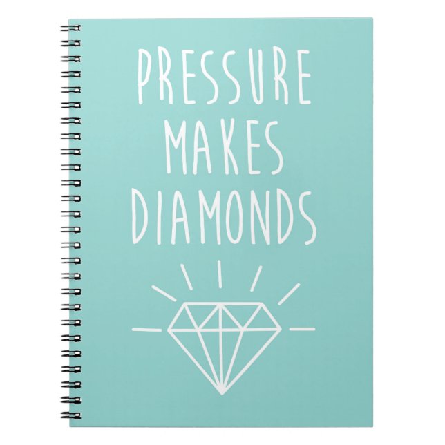 Druck macht Diamant-Zitat Notizblock (Vorderseite)