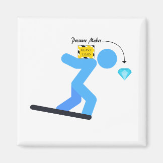 Druck macht Diamanten Magnet