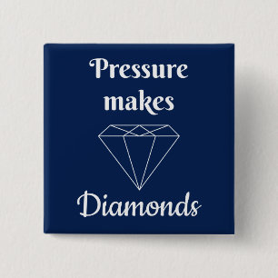 Druck macht Diamanten-Taste Button