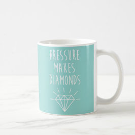 Druck macht Diamantenangebot Tasse