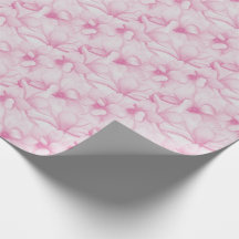 Druck mit vintage rosafarbenen Blumen