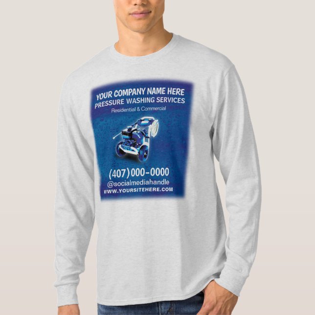 Druck (Power) Wäsche- und Reinigungsvorlage T-Shirt (Vorderseite)