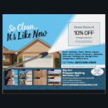 Druck Power Waschen Halbseiten Flyer Vorlage<br><div class="desc">Personalisieren und anpassen Sie diese überhängende Druckwäsche (Power waschen) beruflichen Flyer Vorlage Design, um die Bedürfnisse Ihres Unternehmens/Ihres Unternehmens Anzug. Diese Druckwäscheschablone zeigt Bilder von vor und nach dem Druck gewaschenen Flächen. Fügen Sie Ihr Logo für eine effektivere Markendarstellung hinzu. Passen Sie das Gutscheinangebot auf Flyer an, um potenzielle Kunden...</div>