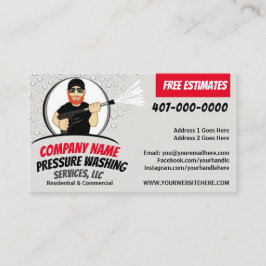 Druck Power Waschen und Reinigen individuell anpas Visitenkarte