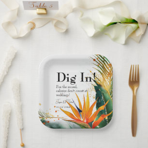 Drück rein! Vögel des Paradieses Bliss Pappteller
