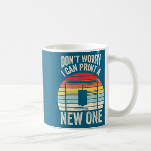 Druck Retro 3D-Drucker Dose Kaffeetasse