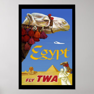 Druck Retro Vintage Bild Reise Ägypten Poster
