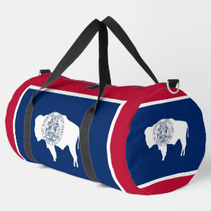 Druck-Schneid-Näh-Tasche, Flagge von Wyoming Duffle Bag