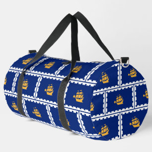 Druck-Schneid-Näh-Tasche mit der Flagge von Quebec Duffle Bag