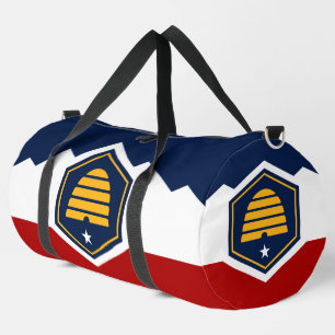 Druck-Schneid-Näh-Tasche, Utah-Staatsflagge Duffle Bag