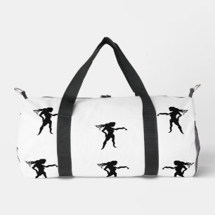 Druck Schneiden Nähtasche : Duffel Beutel Frau Pow Duffle Bag