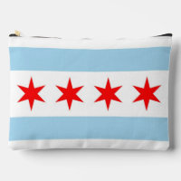 Druck Schneiden Nähtasche mit Flagge von Chicago