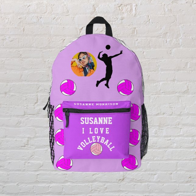 Druck Schneiden Nähtasche, PACKBACK ROSE FUCHSIA Bedruckter Rucksack (Print Cut Sew Bag, PACKBACK ROSE FUCHSIA Printed Backpack)