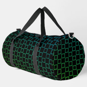 Druck Schneiden Nähtasche Schwarz Grün Design Duffle Bag