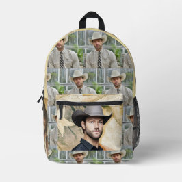 Druck Schneiden Nähtasche Walker Jared Padalecki Bedruckter Rucksack