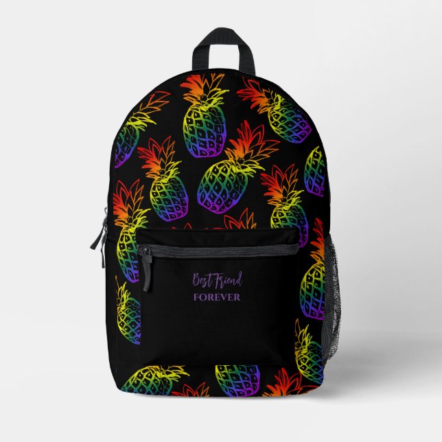 Druck Schneiden Rucksack Rucksack Ananas (Vorderseite)