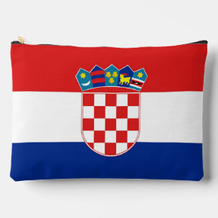 Druck-Schneiderei-Tasche mit der Flagge Kroatiens Zubehörtasche