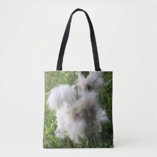 Druck-Taschen-Tasche - englisches Angora-Kaninchen