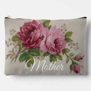 Druck und Nähtasche Pink Rose Elegance Zubehörtasche