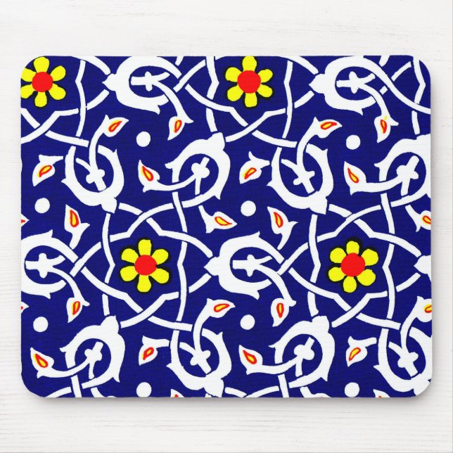 Druck von Blume und Knoten Mousepad (Vorne)