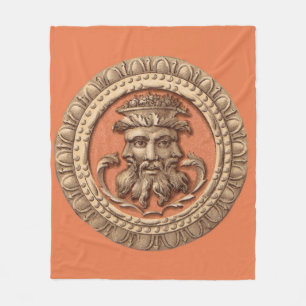 Druck von drei Gesichtern Fleecedecke