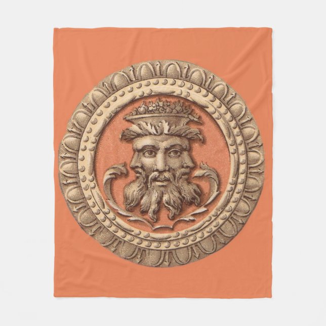 Druck von drei Gesichtern Fleecedecke (Vorderseite)