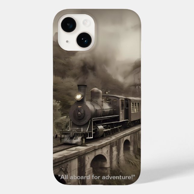 Drück voraus in neue Horizonte. Case-Mate iPhone Hülle (Rückseite)