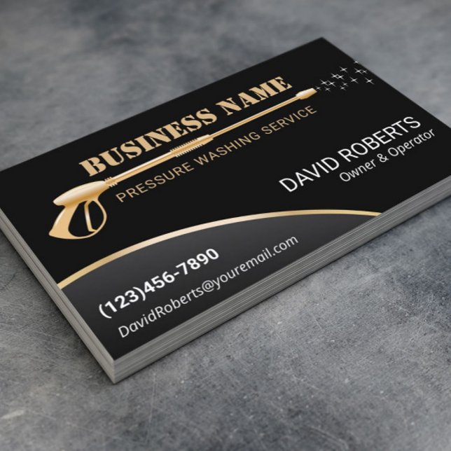 Druck Waschen Gold Power Waschhaus Reinigung Visitenkarte (Von Creator hochgeladen)