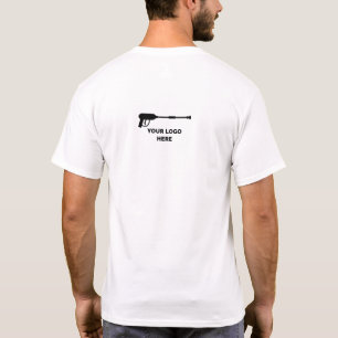 Druck-Waschen hinzufügen Ihres Logos T-Shirt