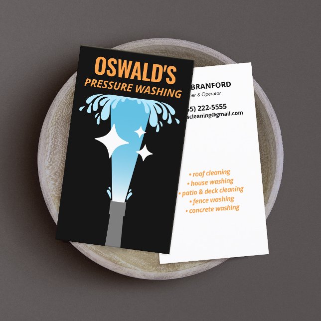 Druck Waschen Power Patriotische Reinigung Waschen Visitenkarte (Von Creator hochgeladen)