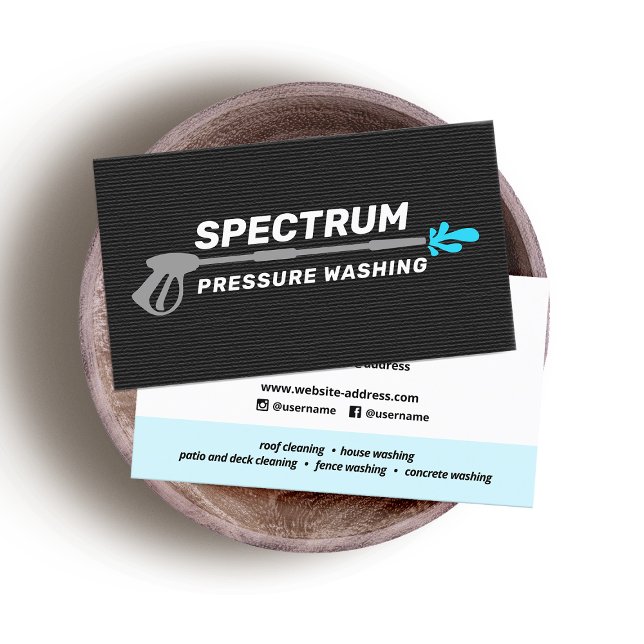 Druck Waschen Power Waschen Gold Black Business Visitenkarte (Von Creator hochgeladen)