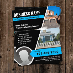 Druck Waschen Power Wash Pro Haus Reinigung Flyer